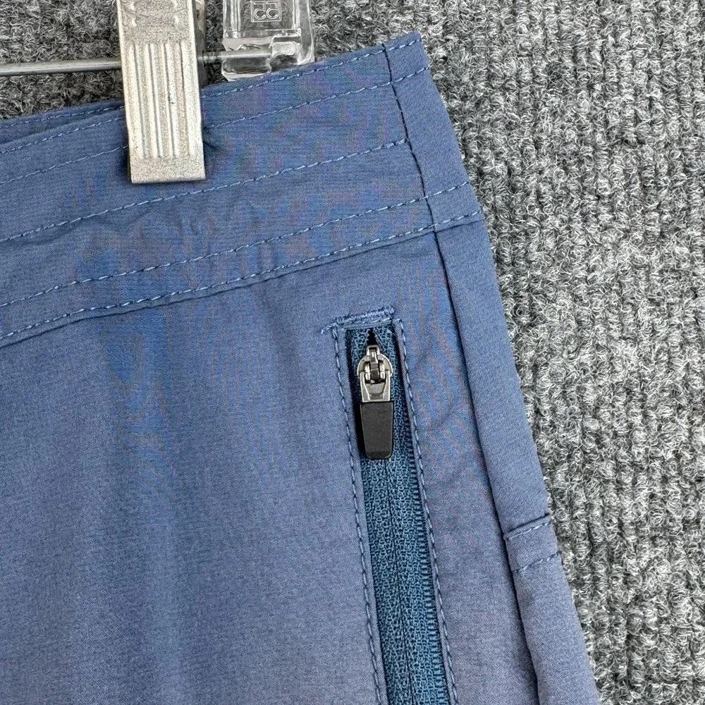 Roark Explorer 2.0 Shorts Men's 34 Blue Sun Faded Hybrid Stretch Hiking Swim Zip